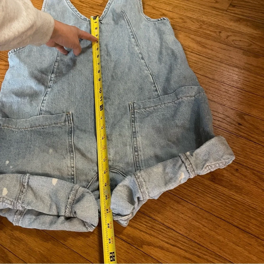 Free people we the free high roller shortall overalls color “bright eyes” xsmall - Picture 7 of 12